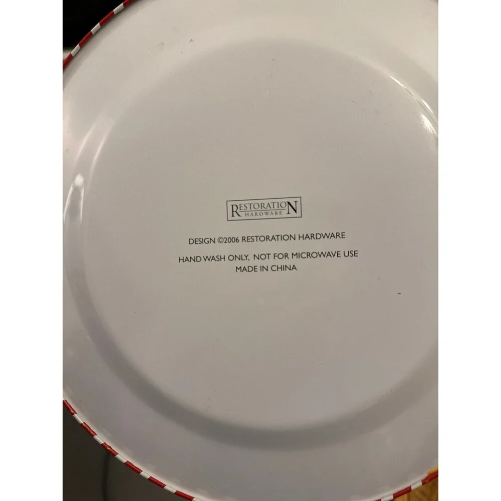 Restoration Hardware Circus Tin Plates set